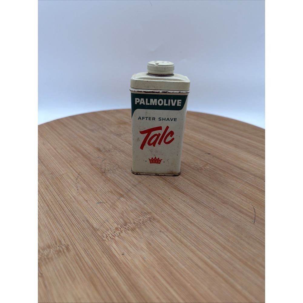VINTAGE PALMOLIVE AFTER SHAVE TALC Mostly FULL CAN‎ CIRCA 1950'S